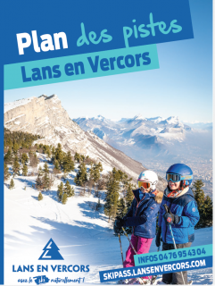 Plan des pistes alpin/nordique Lans en Vercors