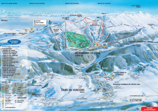 Plan des pistes ski alpin