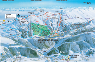 Plan des pistes ski alpin