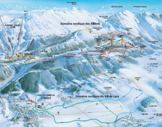 Plan des pistes ski nordique