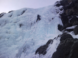 The ice falls