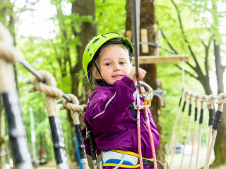 Adventure park and giant swings