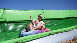 Giant zip line / Toboggan track / tubing