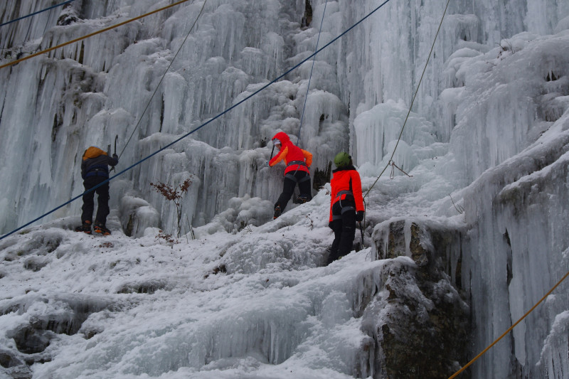 Cascade de glace, alpinisme