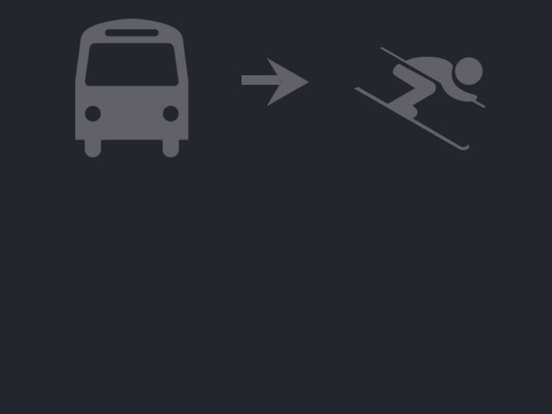 Navettes skieurs hiver