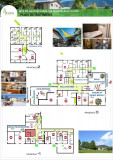 Plan général du bâtiment et surface des espaces disponibles