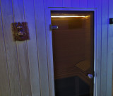 Porte d'entrée au sauna
