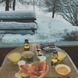 vue en hiver du salon