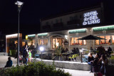 Terrasse de nuit de l'hôtel