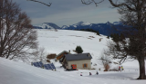 Refuge de la Molière enneigé