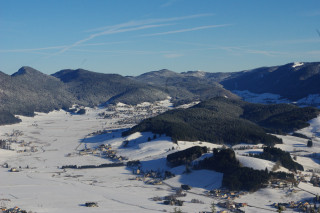 Panorama depuis le point de vue du Crêt