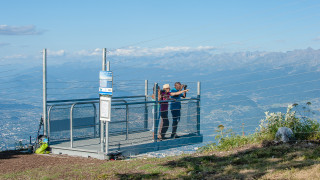 En été, vue panoramique depuis Lans en Vercors