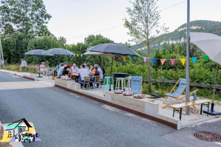 Terrasse de La Grange à Gaby