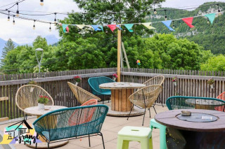 Terrasse de la Grange à Gaby