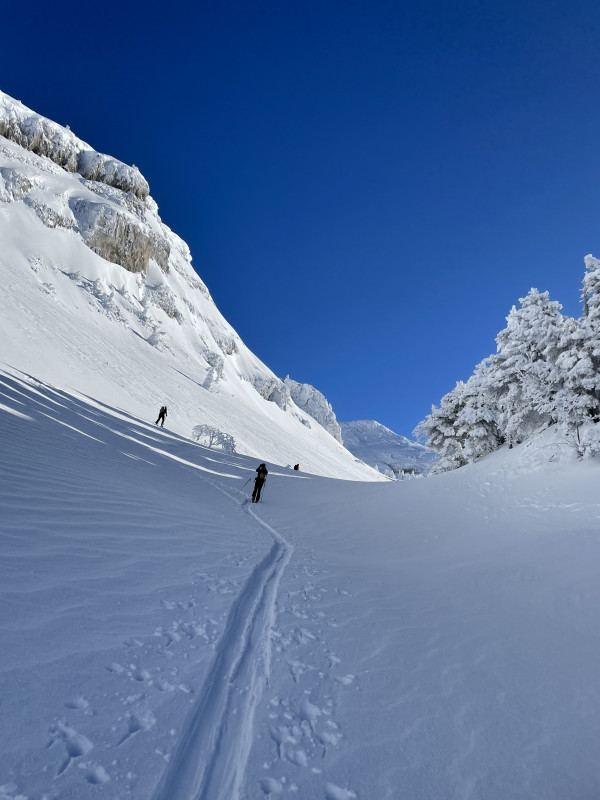 Tête des chaudières ski de randonnée.