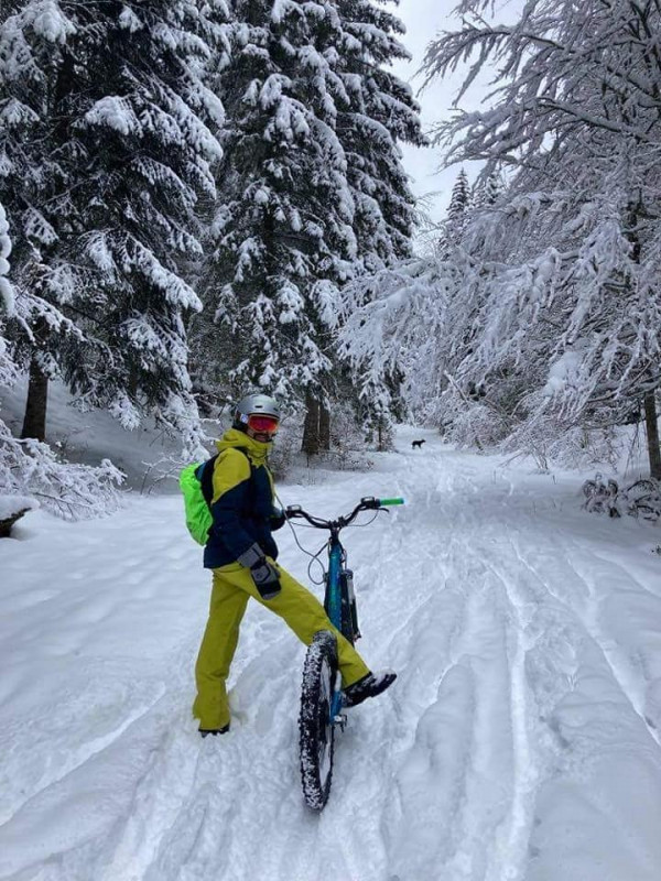 Sortie hivernale en trottinette électrique