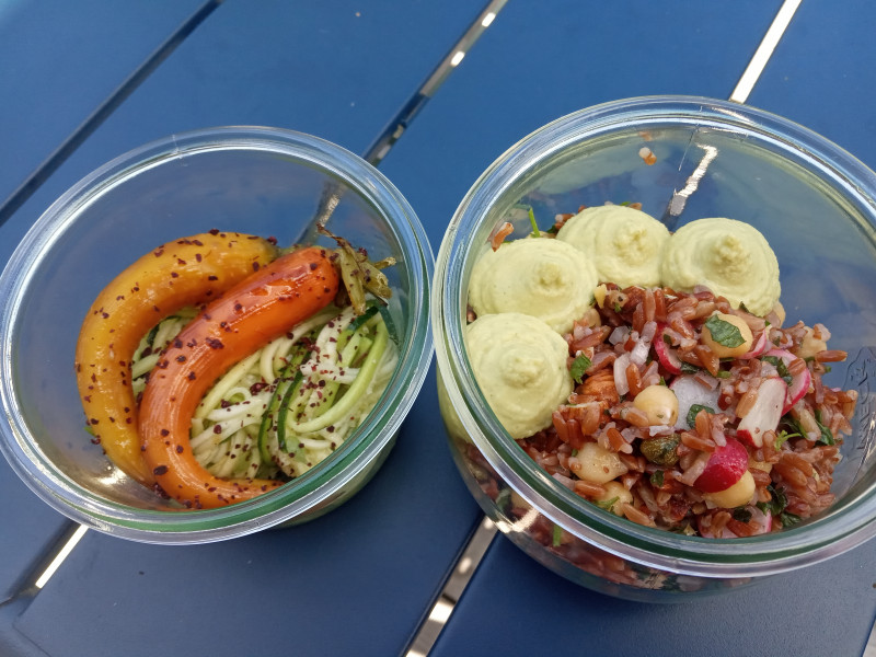 Salade de riz rouge
