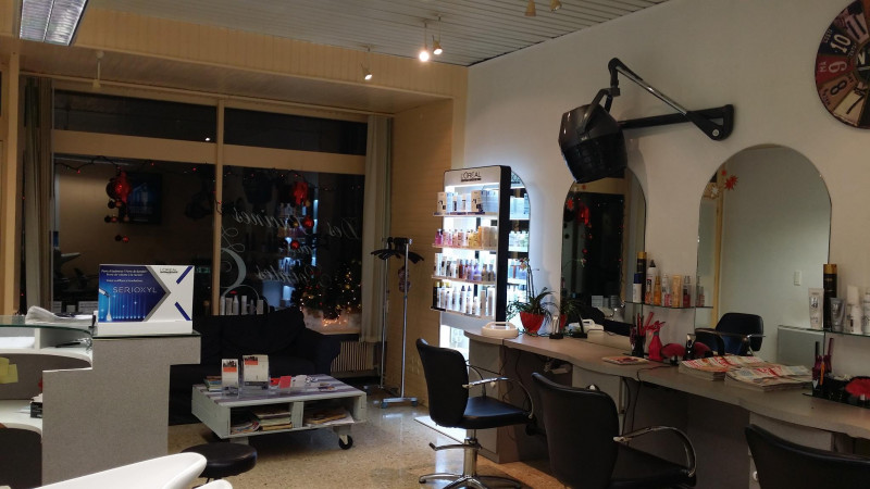 Interieur du salon de coiffure