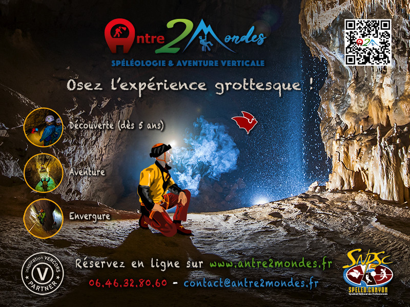 Antre 2 Mondes, Spéléologie Vercors
