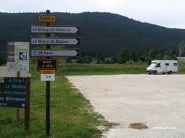 l'aire de stationnement des camping-cars d'Autrans