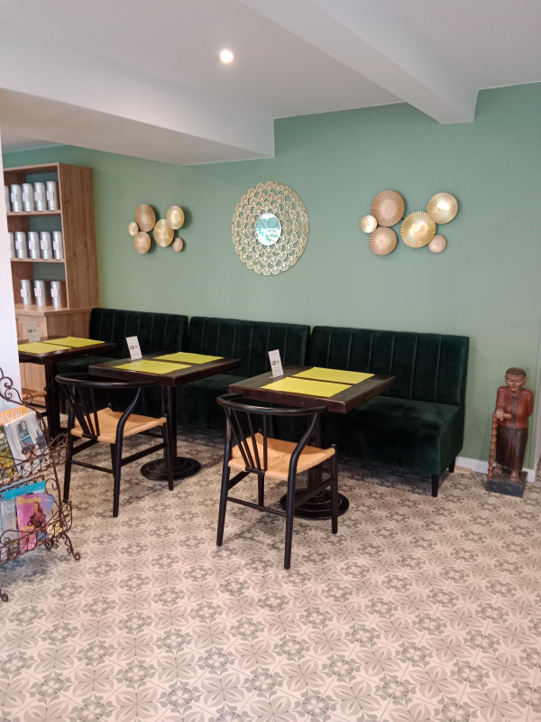 Photo de l'intérieur du salon de thé, Au Chat Kra_Lans-en-Vercors