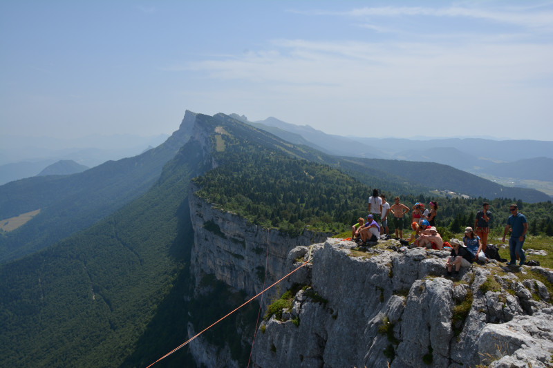 Vue depuis le sommet du plateau des ramées