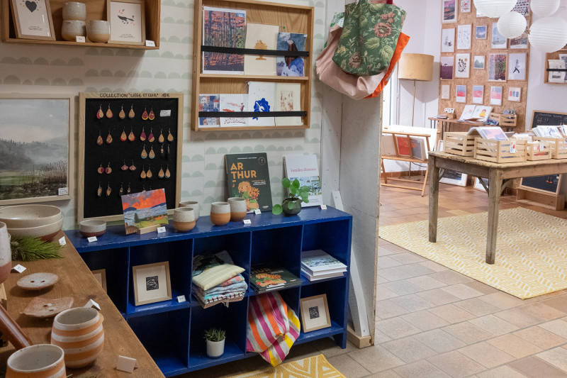 Vue intérieure de la boutique de l'Atelier du Presse Citron