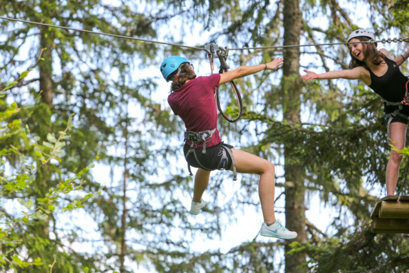 Accrobranche d'Autrans - © Vert et blanc organisation Accrobranche d'Autrans