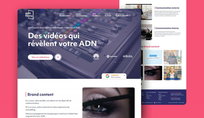 Refonte du site web ADN Films