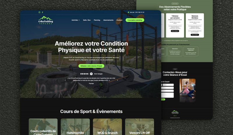 Refonte du site web CrossTraining du Vercors