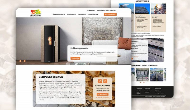 Refonte du site web Serpolet Bidaud