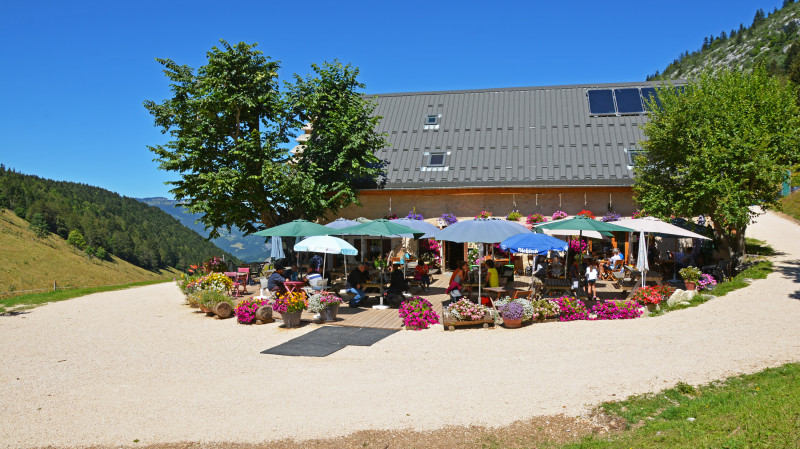 Terrasse de l'auberge des allières - © Auberge des allières Terrasse de l'auberge des allières