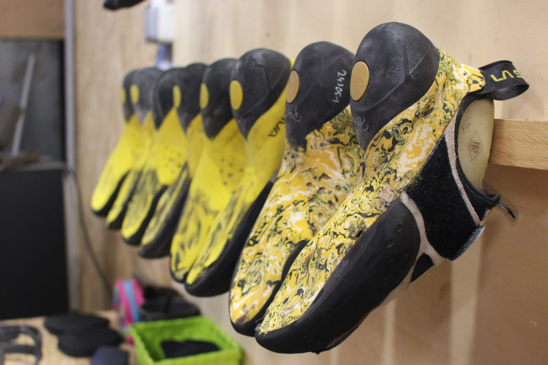 chaussons en travail