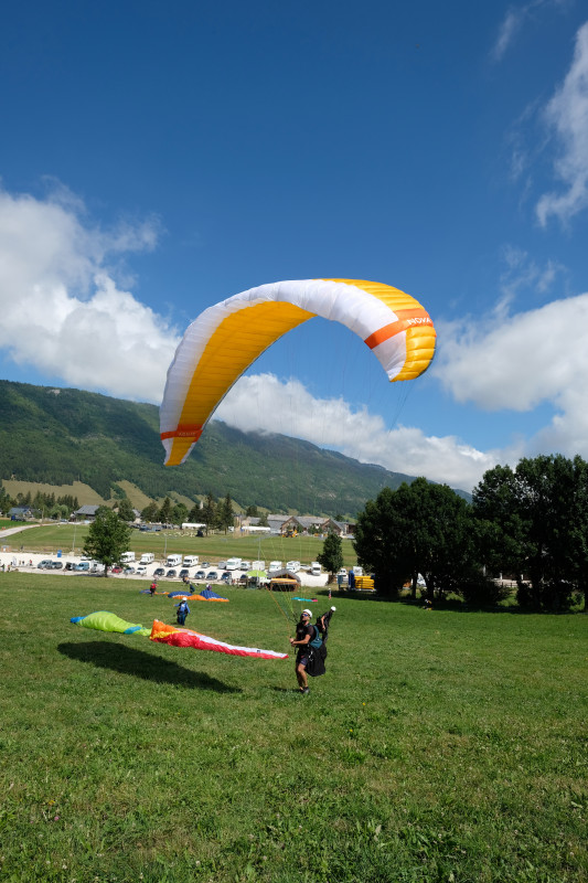 Décollage parapente