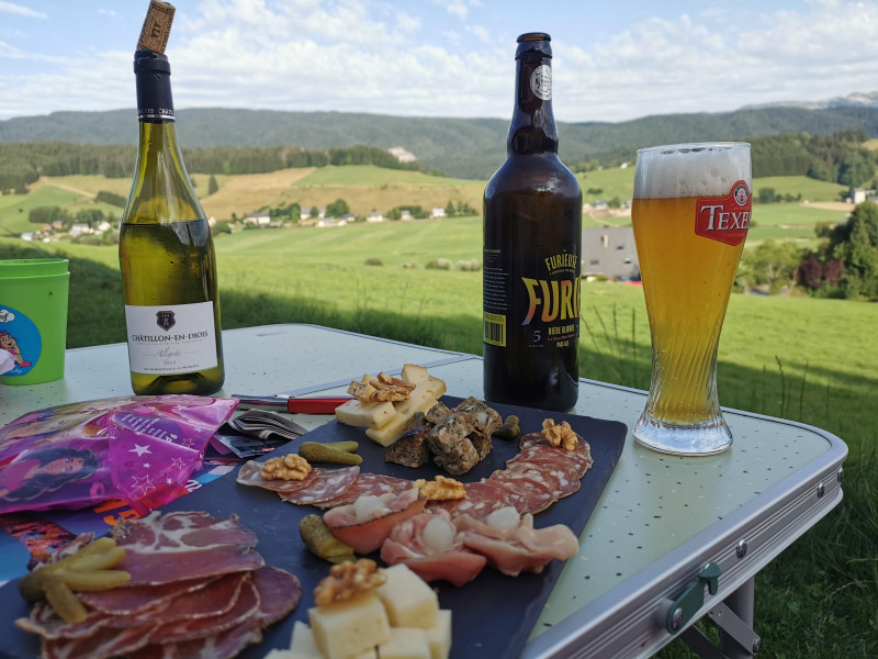 Un apéro au camping