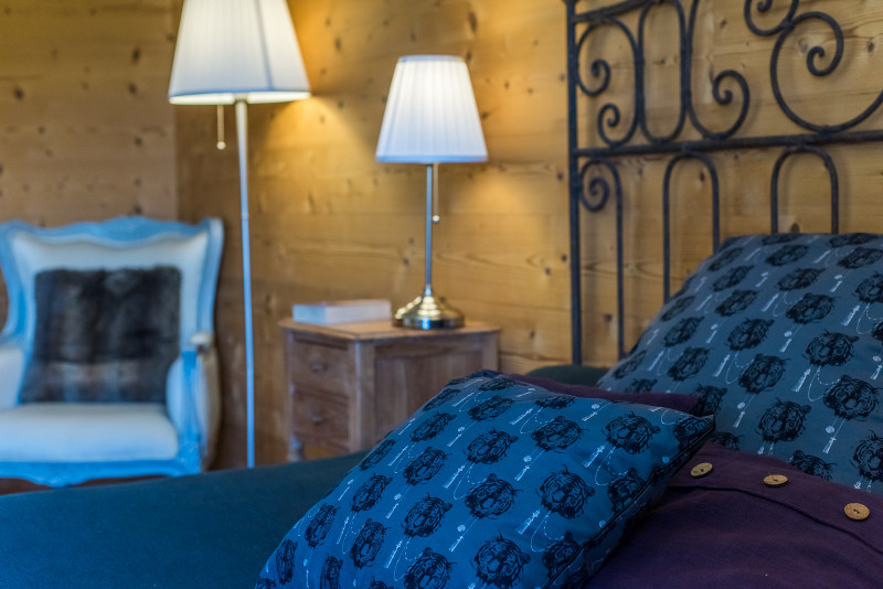 Lit double Chambre 3, Pour 2 ou 3, Vertige des cimes, 1 lit double, 1 lit simple