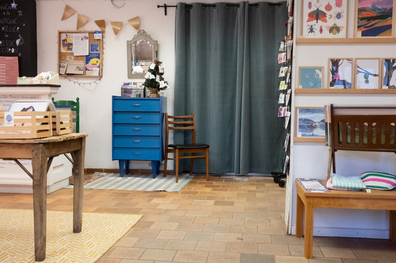 Vue intérieur de la boutique de l'Atelier du Presse Citron