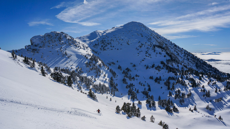 Montagne enneigée