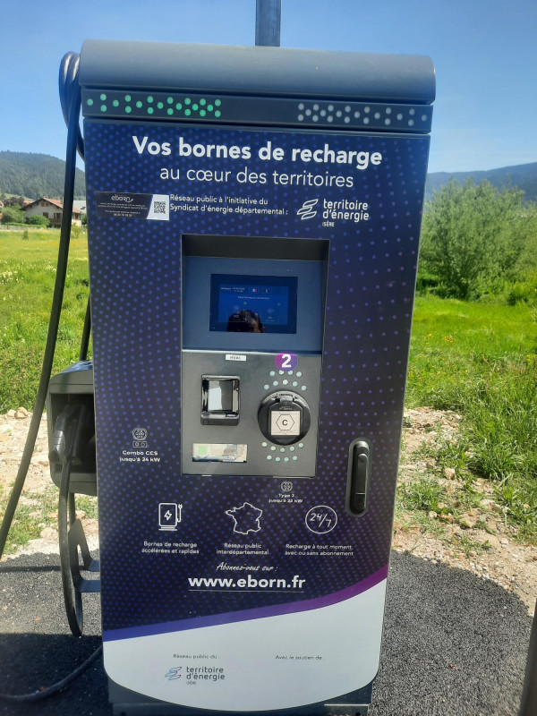 Electric vehicle charging station, Tourist office carpark in Autrans_Autrans-Méaudre en Vercors