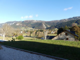 Vue des montagnes depuis le gîte