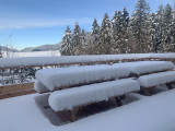 Terrasse enneigée