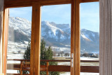 Vue sur les montagnes depuis le chalet