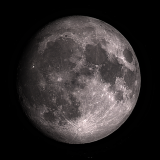 Lune juste avant la pleine lune