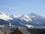 Vue enneigée depuis le gîte