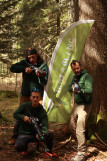 Laser Game outdoor avec Vert & Blanc Organisation