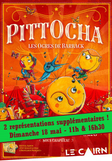 affiche du Festival Voyages en Scène  - Pitt Ocha - Les Ogres de Barback_Lans-en-Vercors