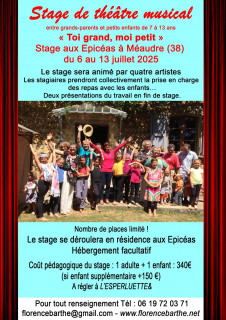 Stage de théâtre musical_Autrans-Méaudre en Vercors