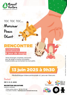Affiche Toc toc toc Monsieur Pouce géant_Lans-en-Vercors
