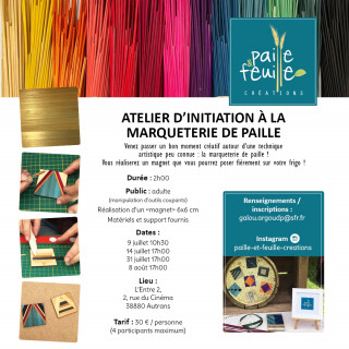 Atelier initiation à la marqueterie de paille_Autrans-Méaudre en Vercors