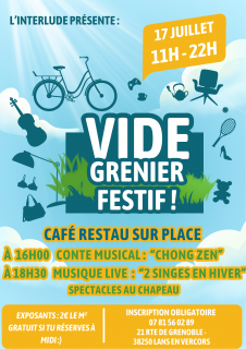 Affiche événement vide grenier